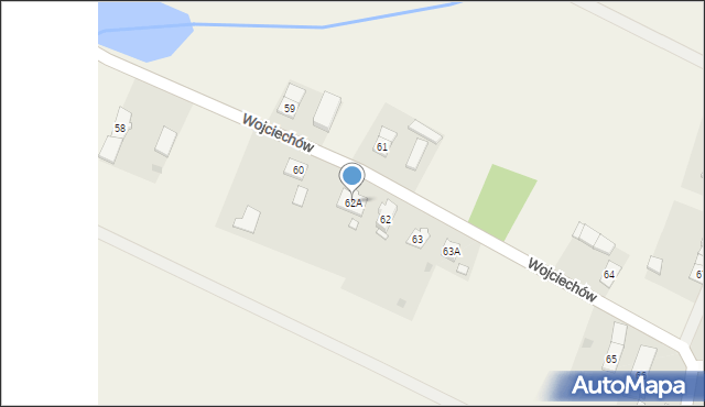 Wojciechów, Wojciechów, 62A, mapa Wojciechów