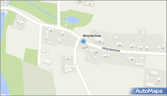 Wojciechów, Wojciechów, 24, mapa Wojciechów