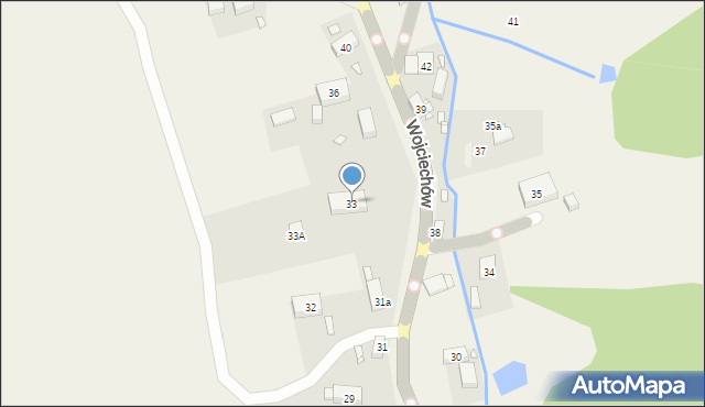 Wojciechów, Wojciechów, 33, mapa Wojciechów