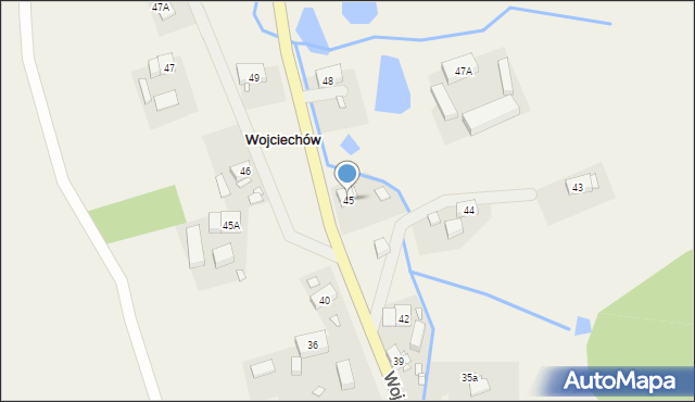 Wojciechów, Wojciechów, 45, mapa Wojciechów