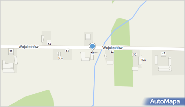 Wojciechów, Wojciechów, 52, mapa Wojciechów