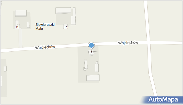 Wojciechów, Wojciechów, 9, mapa Wojciechów