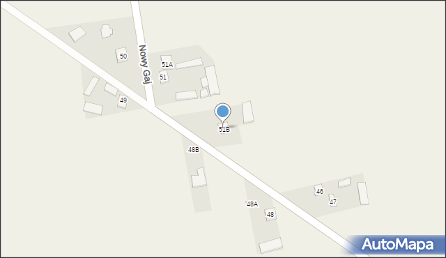 Wojciechów-Kolonia Piąta, Wojciechów-Kolonia Piąta, 51B, mapa Wojciechów-Kolonia Piąta