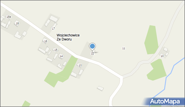 Wojciechowice, Wojciechowice, 12, mapa Wojciechowice