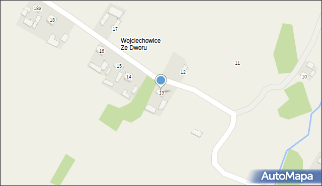 Wojciechowice, Wojciechowice, 13, mapa Wojciechowice