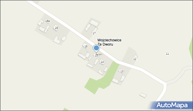 Wojciechowice, Wojciechowice, 15, mapa Wojciechowice