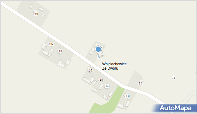 Wojciechowice, Wojciechowice, 17, mapa Wojciechowice