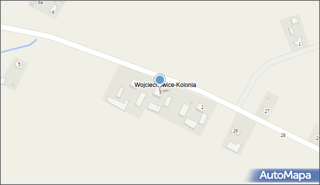 Wojciechowice, Wojciechowice, 3, mapa Wojciechowice