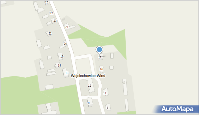 Wojciechowice, Wojciechowice, 17, mapa Wojciechowice