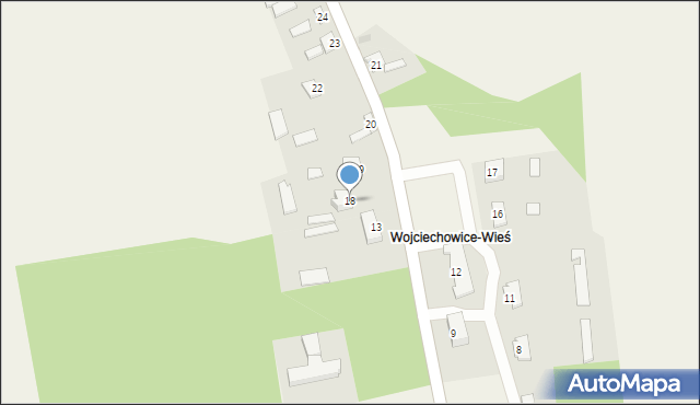 Wojciechowice, Wojciechowice, 18, mapa Wojciechowice