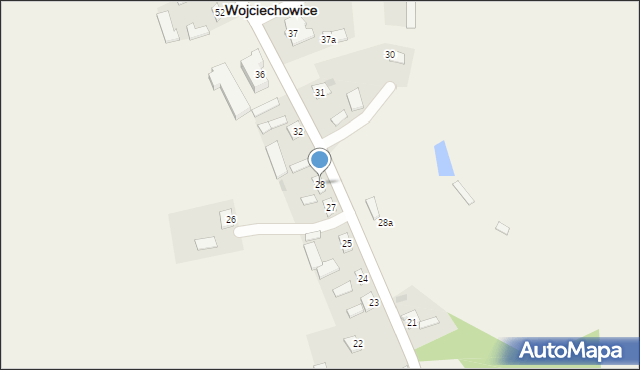 Wojciechowice, Wojciechowice, 28, mapa Wojciechowice