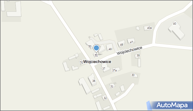 Wojciechowice, Wojciechowice, 51, mapa Wojciechowice