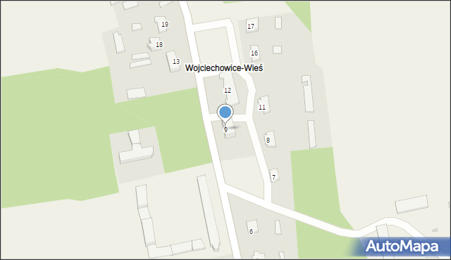 Wojciechowice, Wojciechowice, 9, mapa Wojciechowice