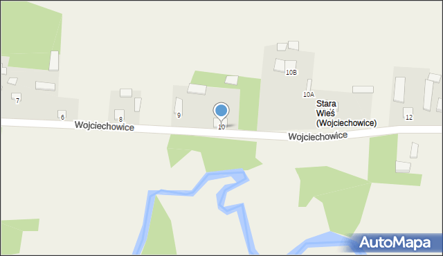 Wojciechowice, Wojciechowice, 10, mapa Wojciechowice