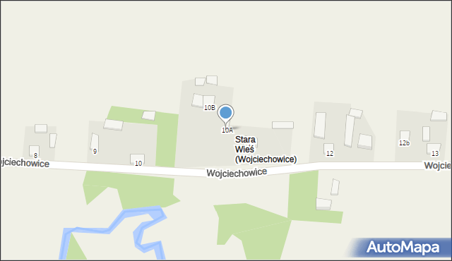 Wojciechowice, Wojciechowice, 10A, mapa Wojciechowice