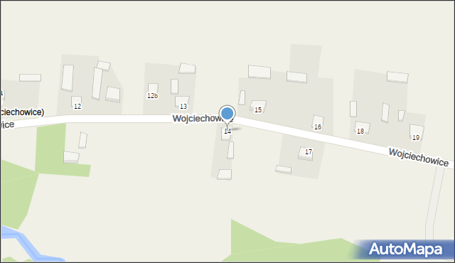 Wojciechowice, Wojciechowice, 14, mapa Wojciechowice