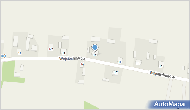 Wojciechowice, Wojciechowice, 15, mapa Wojciechowice