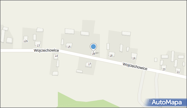 Wojciechowice, Wojciechowice, 16, mapa Wojciechowice