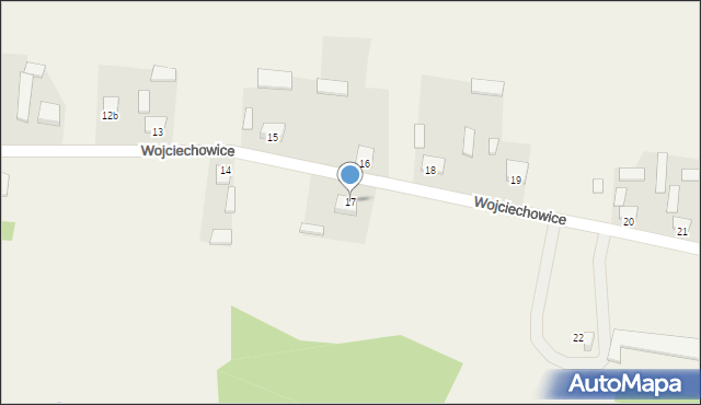 Wojciechowice, Wojciechowice, 17, mapa Wojciechowice