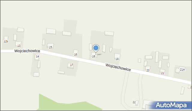 Wojciechowice, Wojciechowice, 18a, mapa Wojciechowice