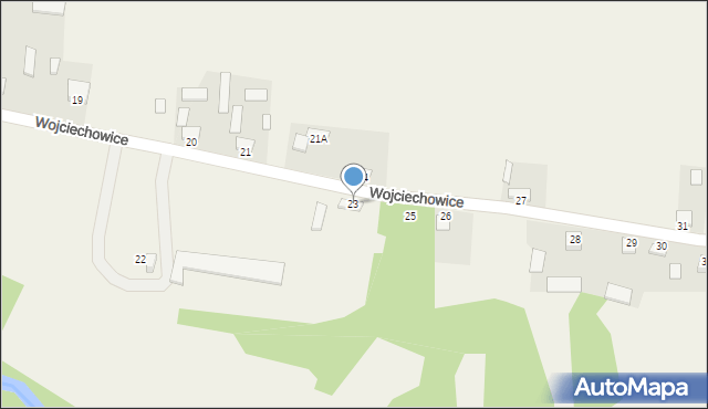 Wojciechowice, Wojciechowice, 23, mapa Wojciechowice