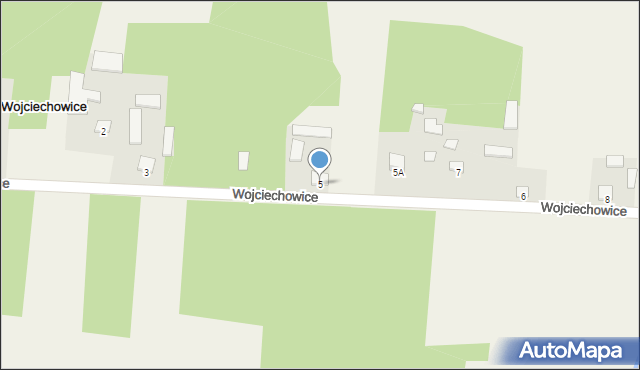 Wojciechowice, Wojciechowice, 5, mapa Wojciechowice