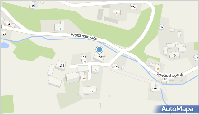 Wojciechowice, Wojciechowice, 106, mapa Wojciechowice