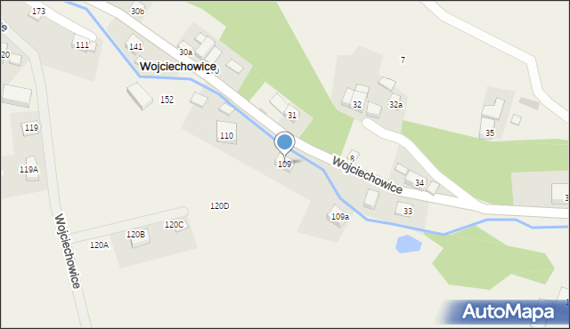 Wojciechowice, Wojciechowice, 109, mapa Wojciechowice