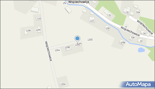 Wojciechowice, Wojciechowice, 120C, mapa Wojciechowice