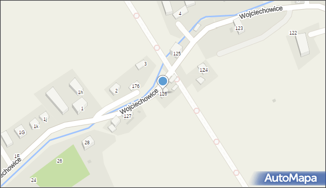 Wojciechowice, Wojciechowice, 126, mapa Wojciechowice