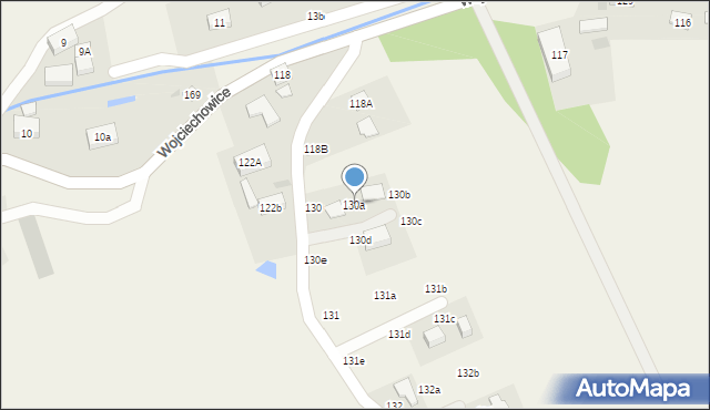 Wojciechowice, Wojciechowice, 130a, mapa Wojciechowice