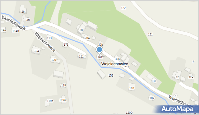 Wojciechowice, Wojciechowice, 141, mapa Wojciechowice