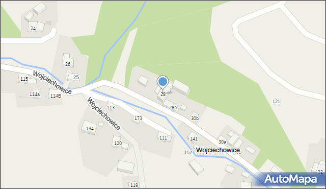 Wojciechowice, Wojciechowice, 28, mapa Wojciechowice