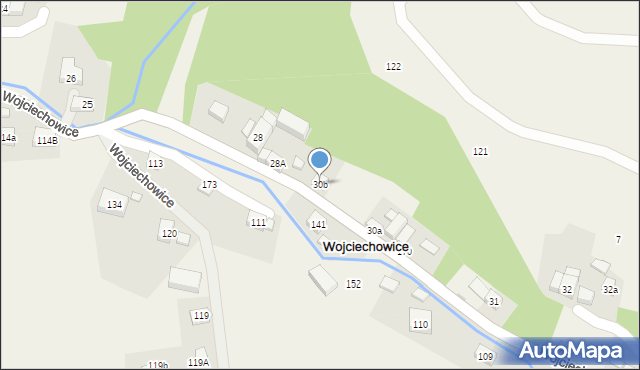 Wojciechowice, Wojciechowice, 30b, mapa Wojciechowice