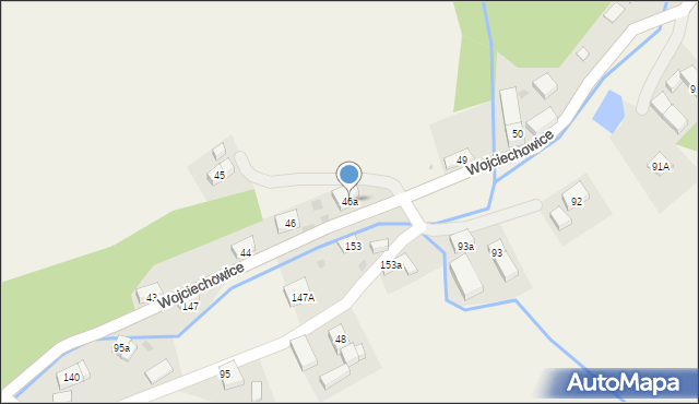 Wojciechowice, Wojciechowice, 46a, mapa Wojciechowice