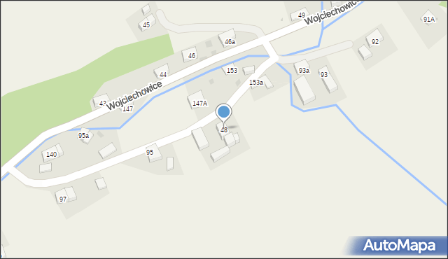 Wojciechowice, Wojciechowice, 48, mapa Wojciechowice