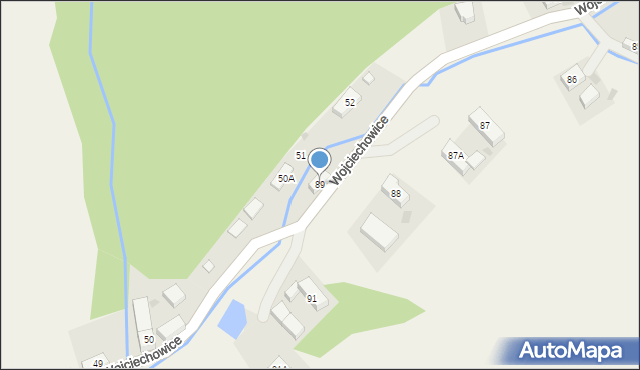 Wojciechowice, Wojciechowice, 89, mapa Wojciechowice