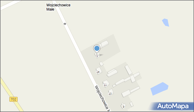 Wojciechowice Duże, Wojciechowice Duże, 1, mapa Wojciechowice Duże