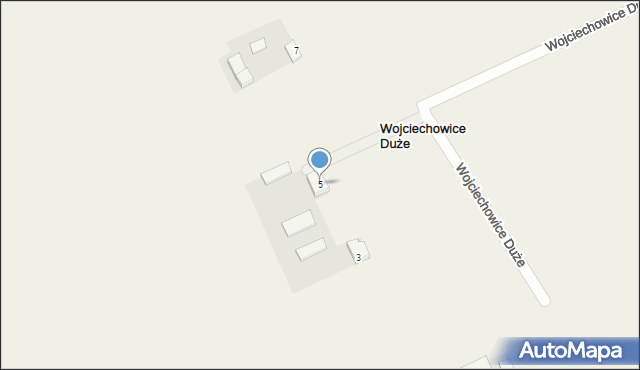Wojciechowice Duże, Wojciechowice Duże, 5, mapa Wojciechowice Duże