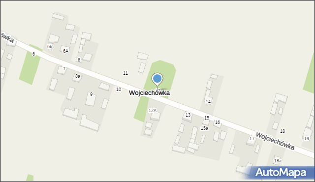 Wojciechówka, Wojciechówka, 12, mapa Wojciechówka