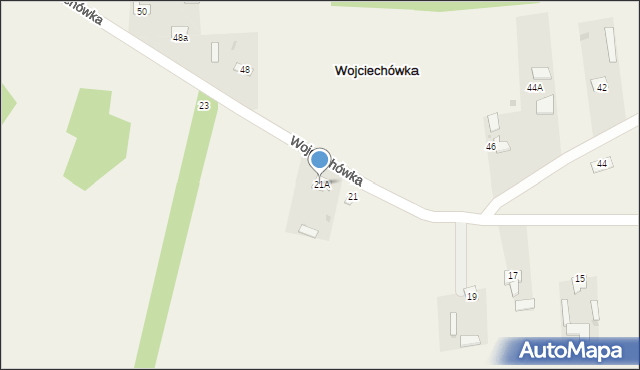 Wojciechówka, Wojciechówka, 21A, mapa Wojciechówka