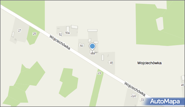 Wojciechówka, Wojciechówka, 48a, mapa Wojciechówka