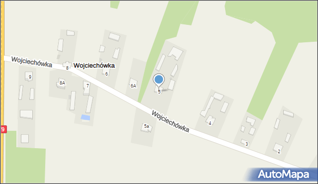 Wojciechówka, Wojciechówka, 5, mapa Wojciechówka