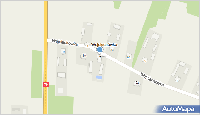 Wojciechówka, Wojciechówka, 7, mapa Wojciechówka