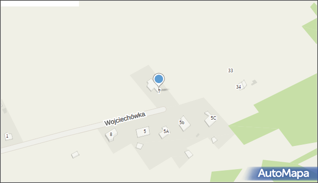 Wojciechówka, Wojciechówka, 7, mapa Wojciechówka