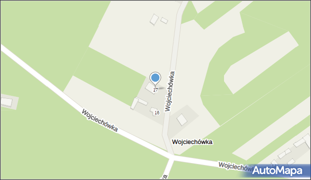 Wojciechówka, Wojciechówka, 17, mapa Wojciechówka