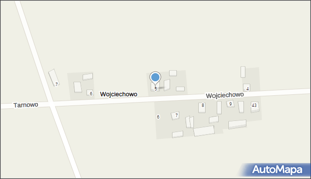 Wojciechowo, Wojciechowo, 5, mapa Wojciechowo