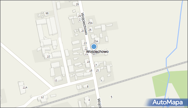 Wojciechowo, Wojciechowo, 20, mapa Wojciechowo