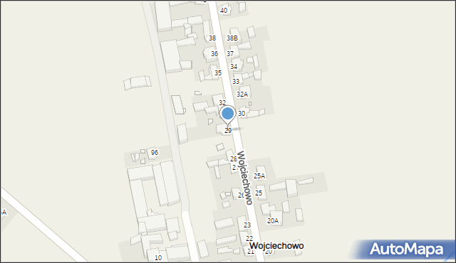 Wojciechowo, Wojciechowo, 29, mapa Wojciechowo