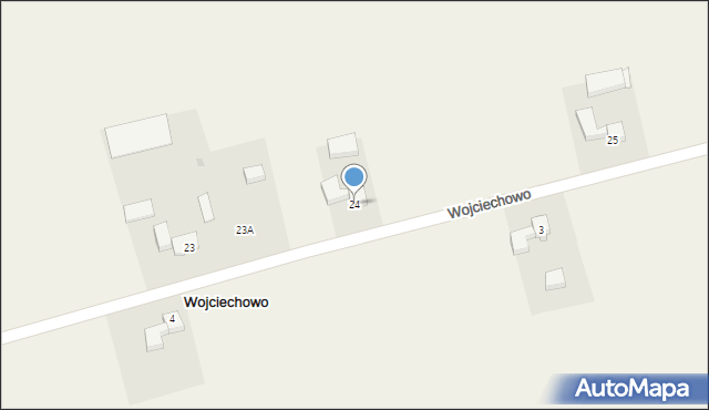 Wojciechowo, Wojciechowo, 24, mapa Wojciechowo